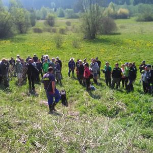 brigáda - čistenie PR Meandre Hrona od odpadu